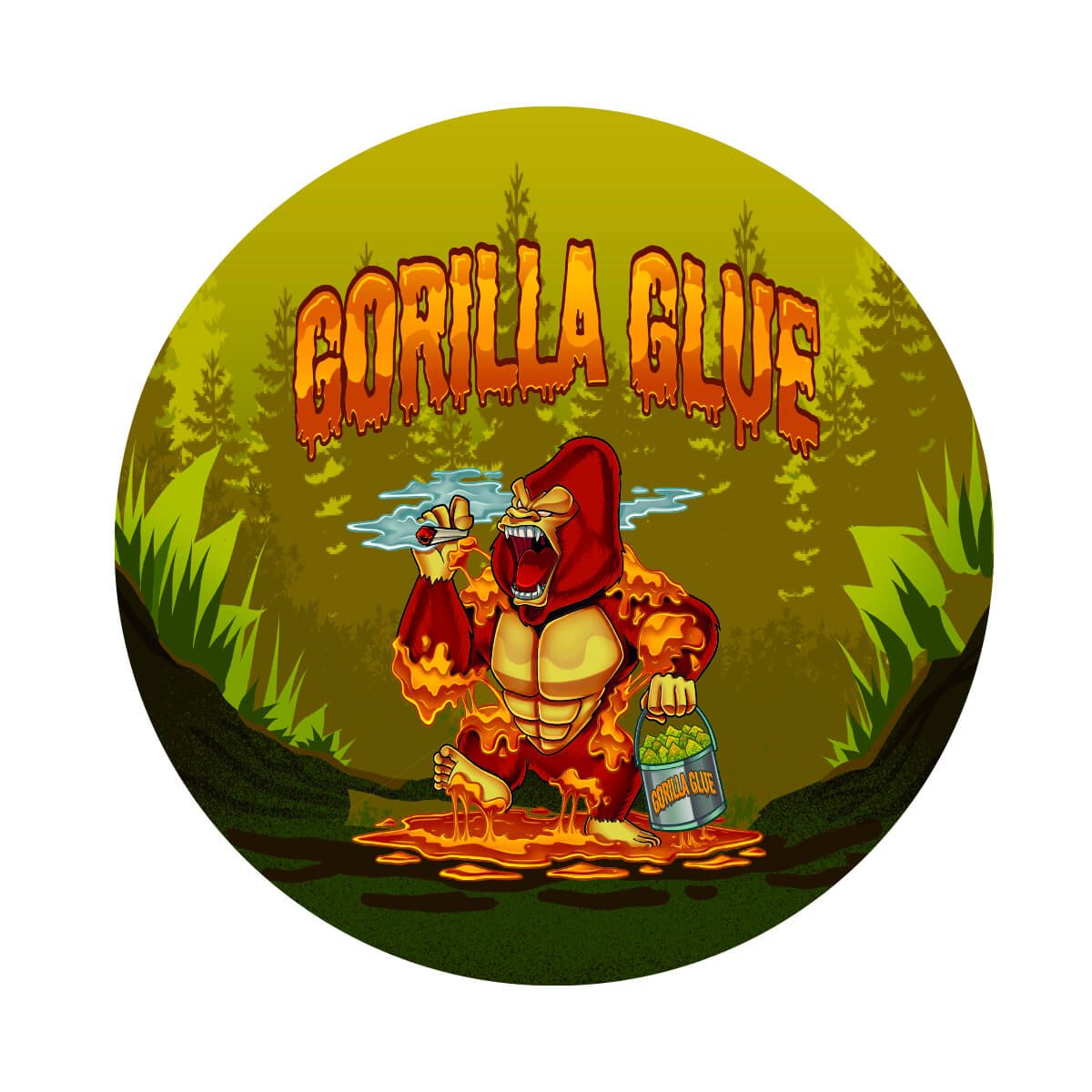 Grinder in metallo Best Buds Gorilla Glue 4 parti – 50 mm