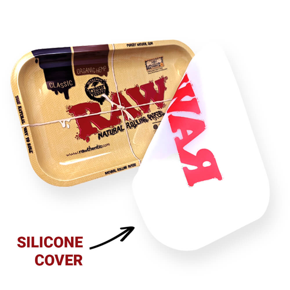 RAW - Vassoio - Classic Dab con coperchio in silicone