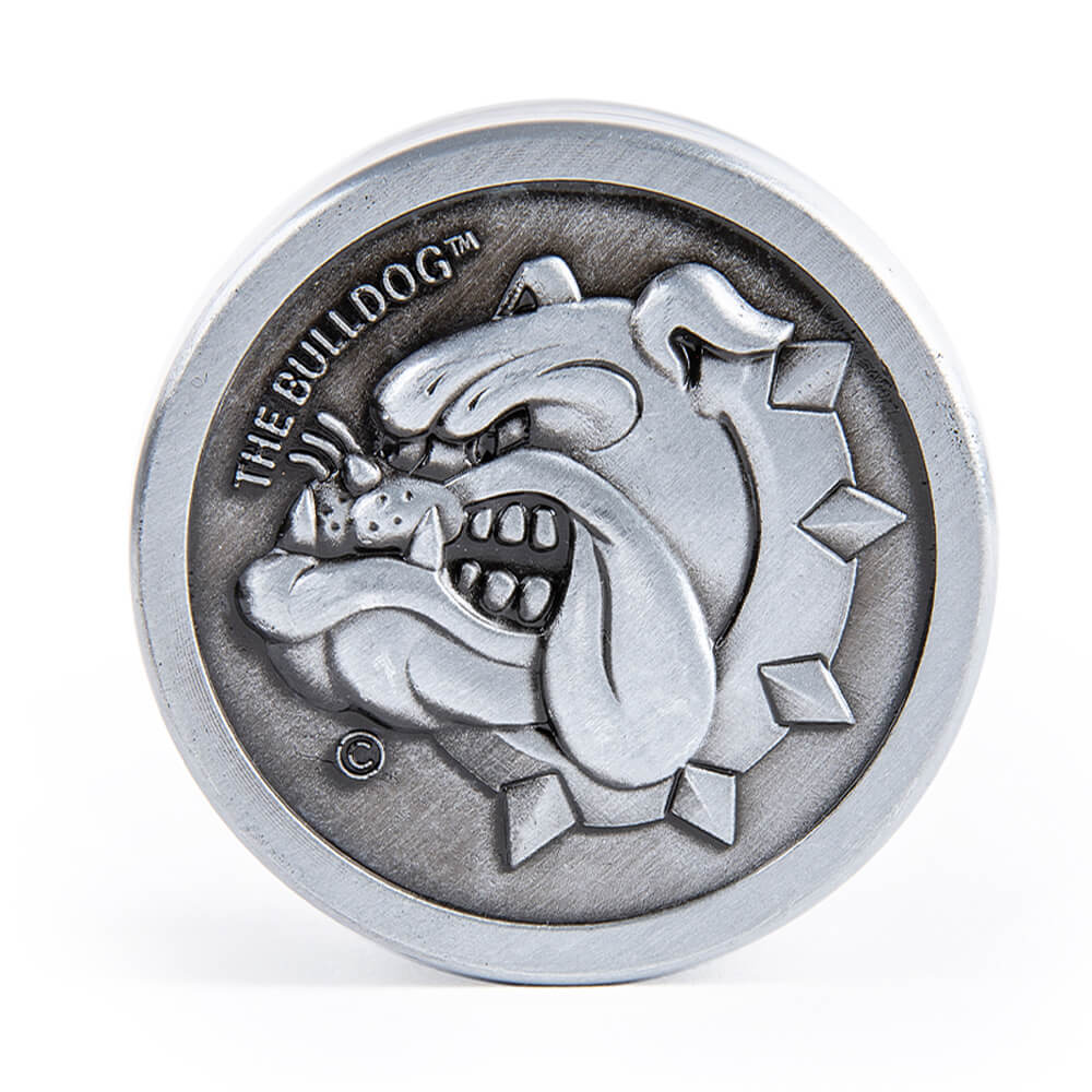 Grinder - The Bulldog Original Silver Metal Grinder 40mm - 3 parti